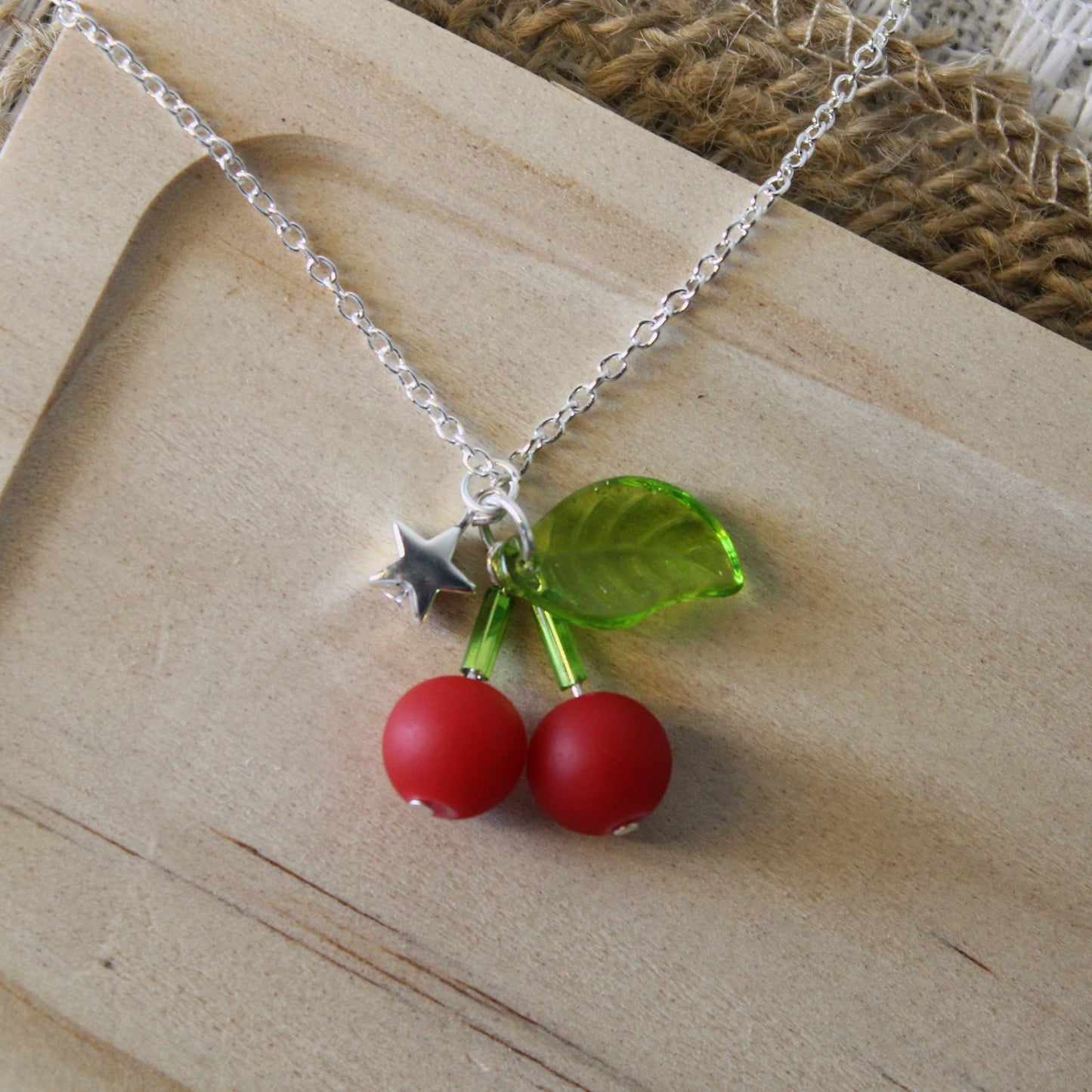 the mini cherry necklace